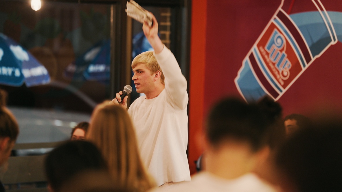 John McDowell teaching with students